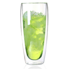 Load image into Gallery viewer, Double Wall Glass Cup 1 Pcs Heat-resistant Beer Glass Coffee Cup Handmade Creative Beer Mug Tea Mugs Transparent Drinkware
