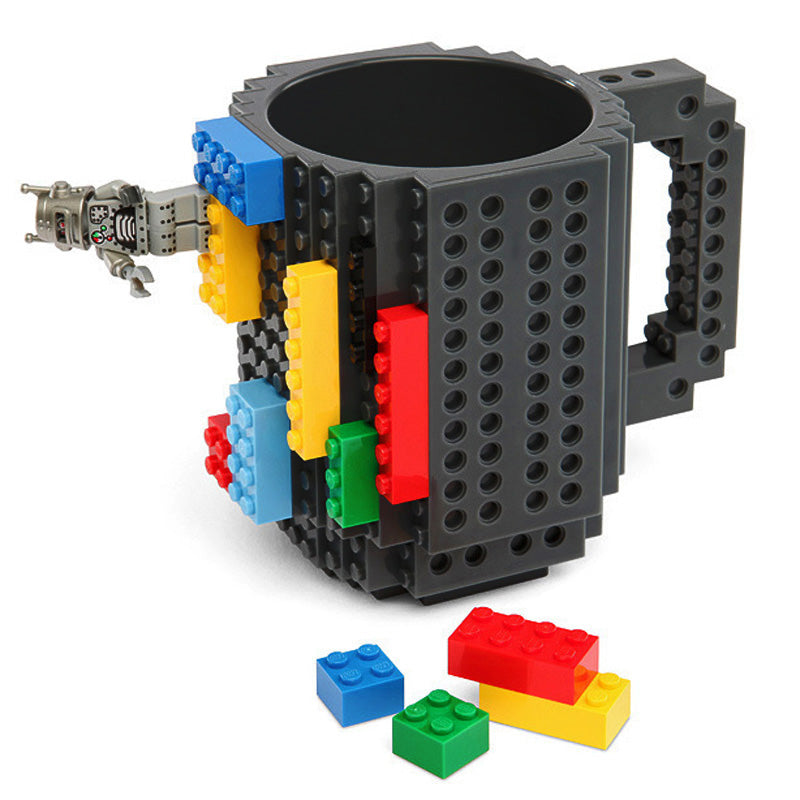 Build Brick Mug Blocks Cup Lego  350ml Creative Coffee Mug Lego